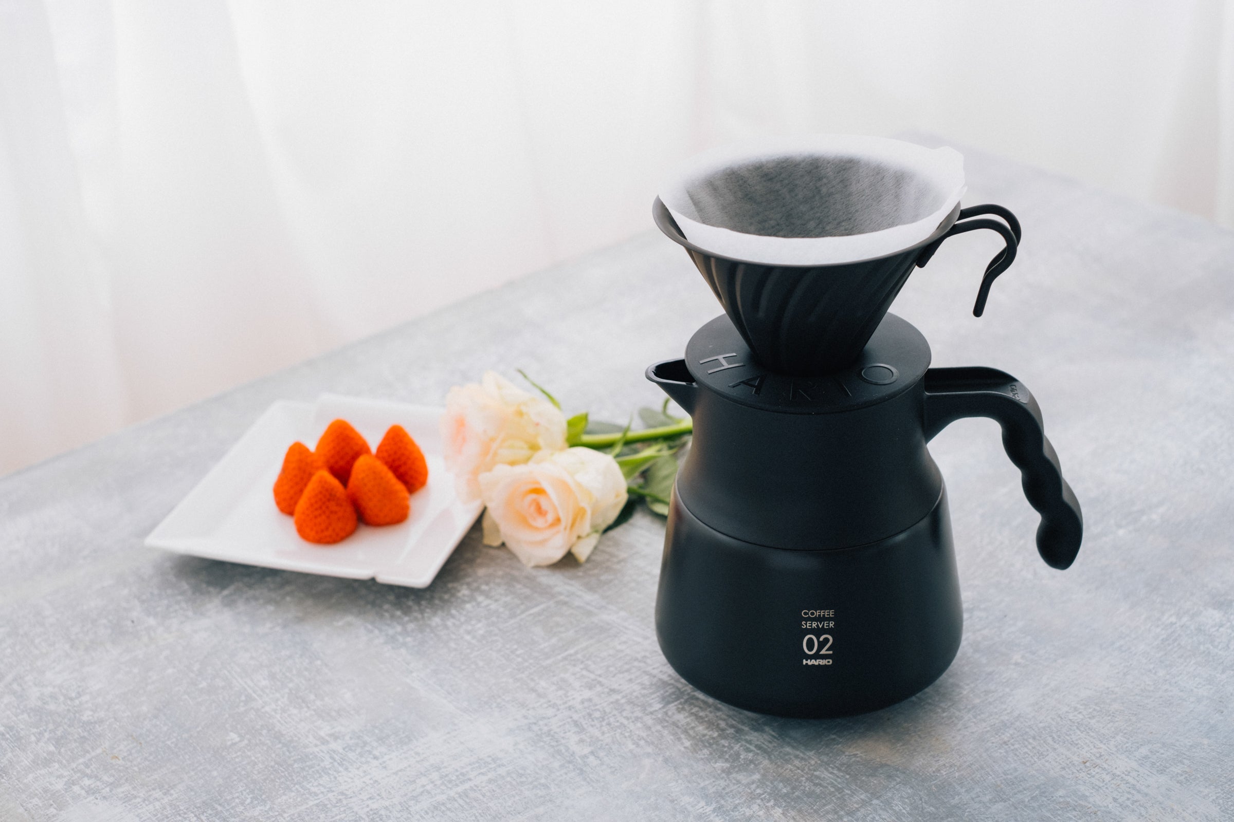 Hario VDMR-02-MB Hand Brewer V60 02 Black Metal