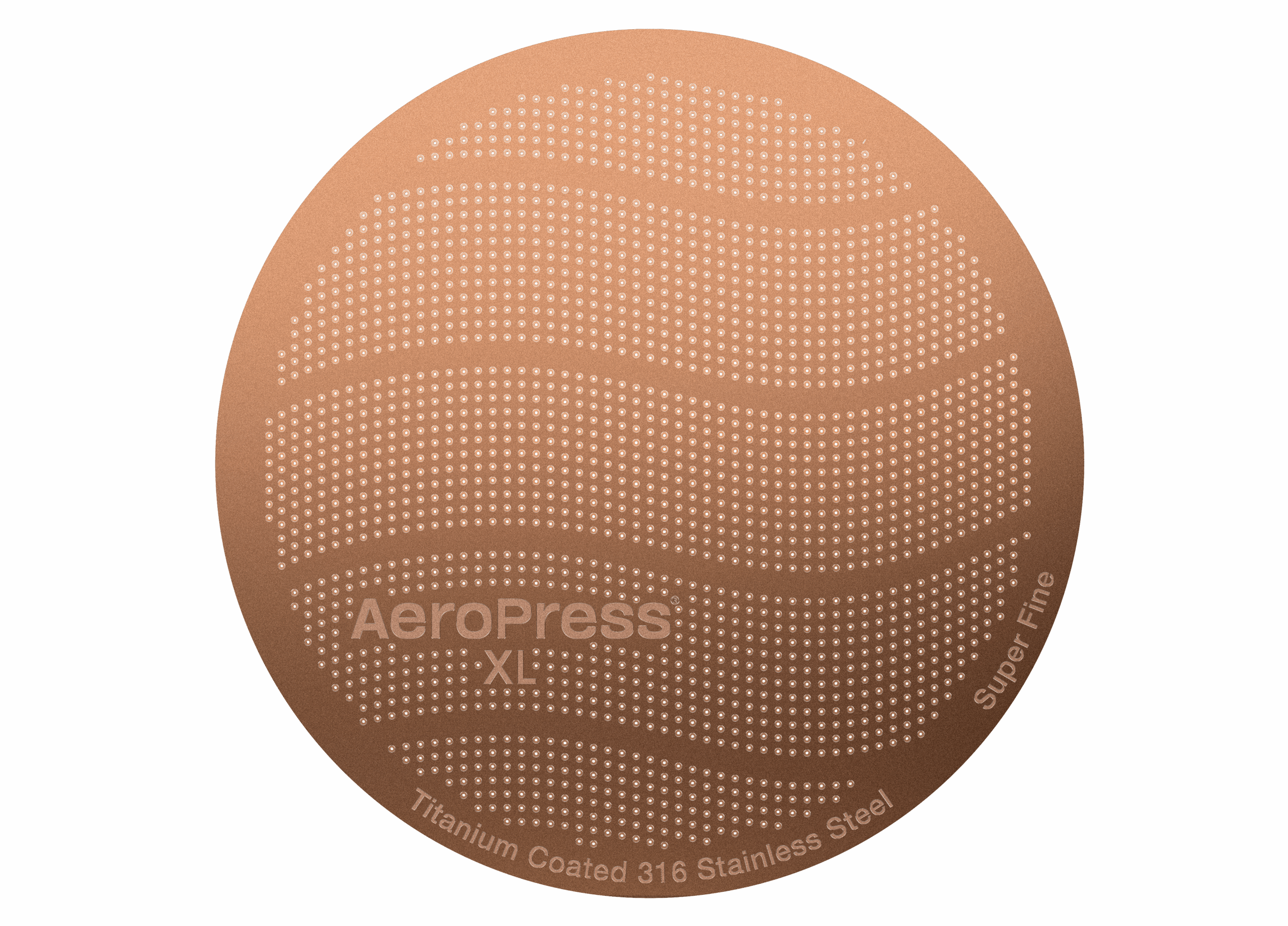 AeroPress XL Gulltone metalfilter