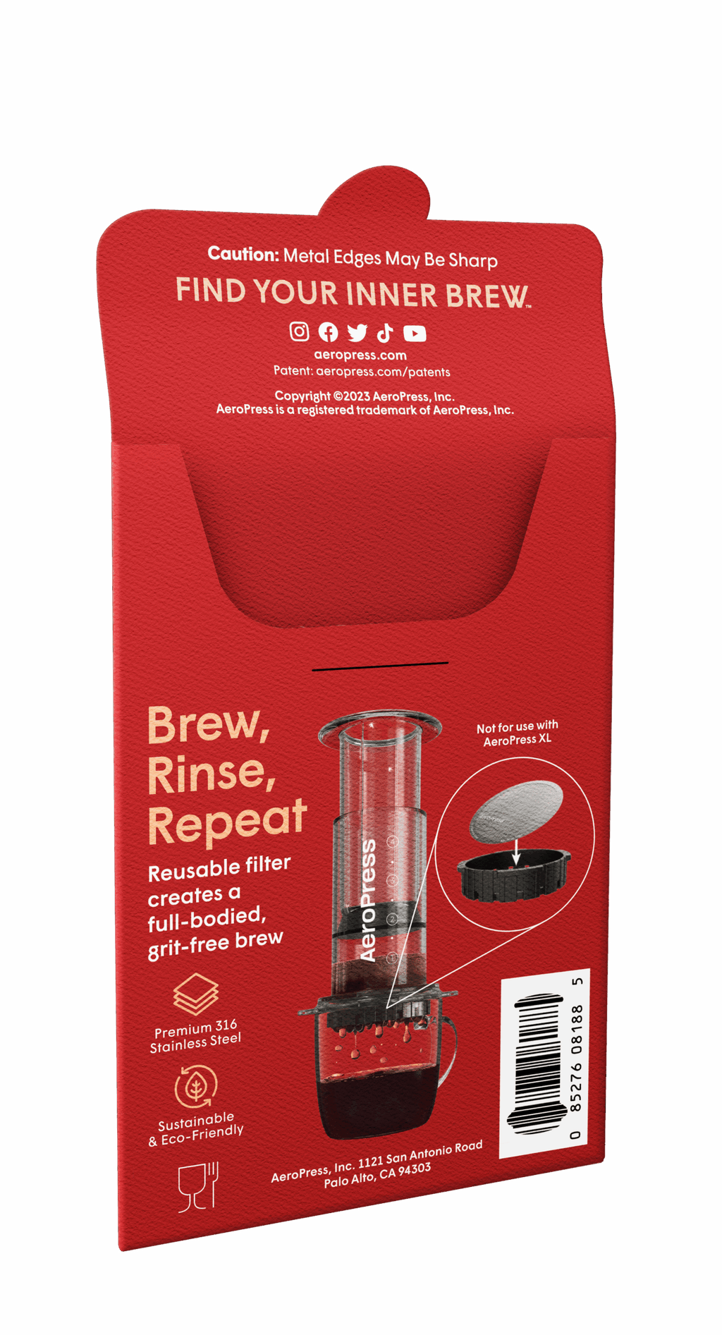 AeroPress Stainless Steel Filter (org./go)