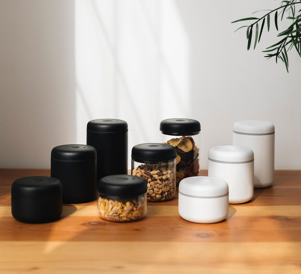 Fellow Atmos Vacuum Canister for Coffee White