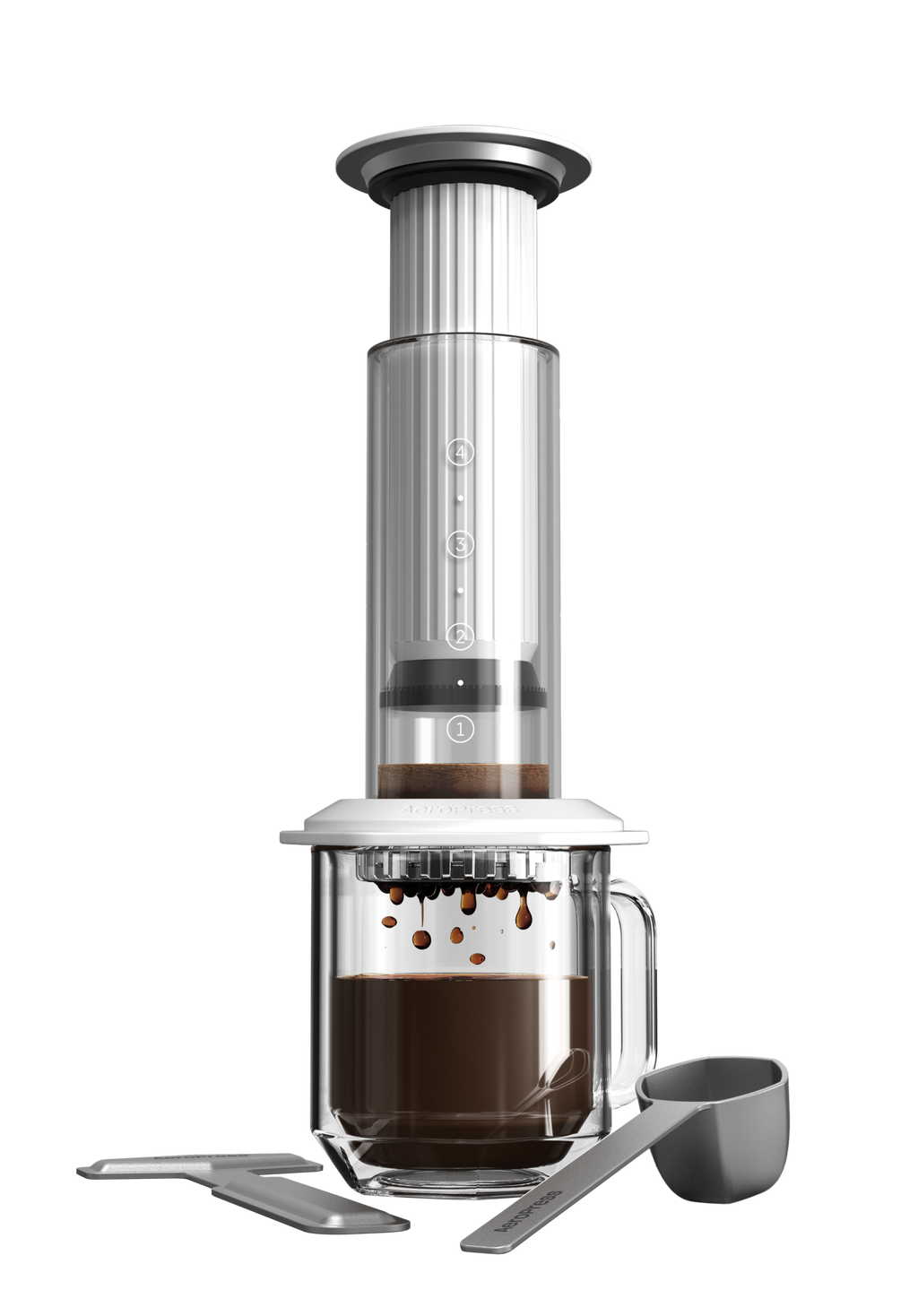 AeroPress Premium Coffee Press - White