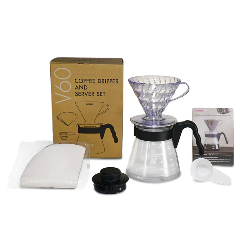 Hario, VCDS-02-b-EU, V60 Coffee Dripper and Server Set