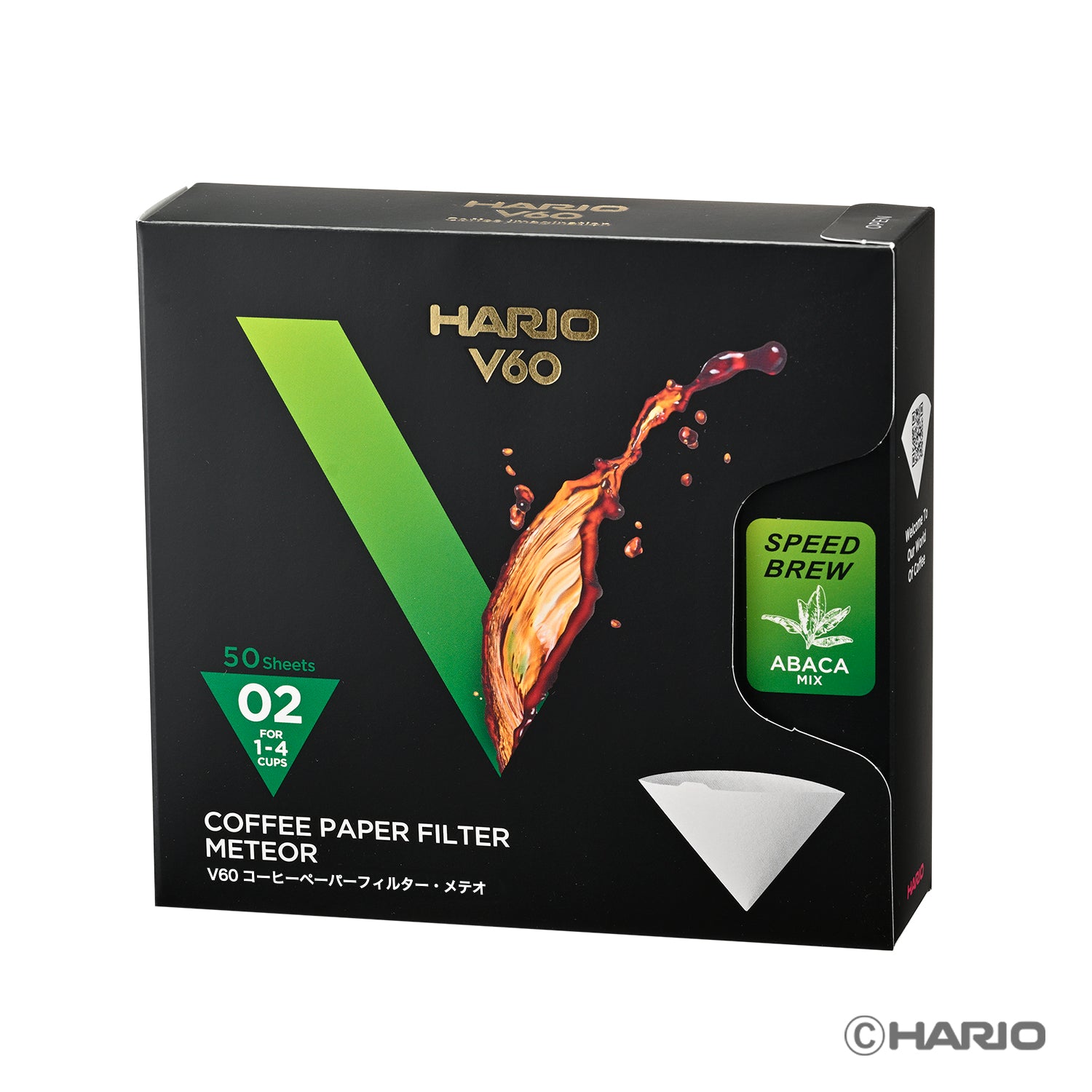 Hario VCF-02-50-MT+ V60 Paper Filter Meteor