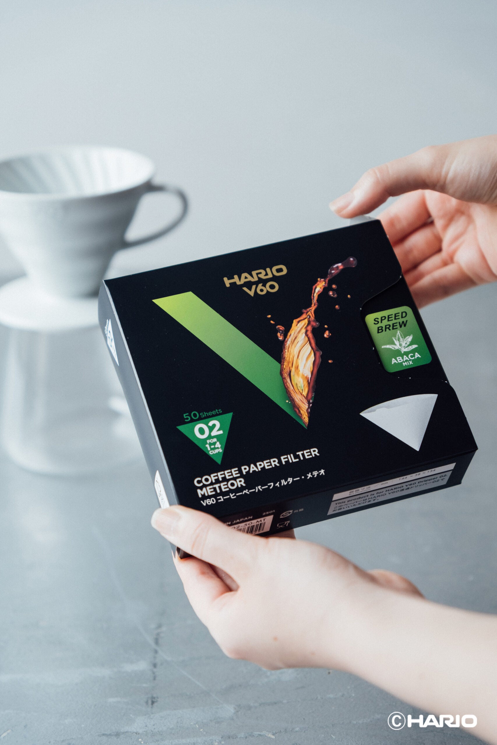 Hario VCF-02-50-MT+ V60 Paper Filter Meteor
