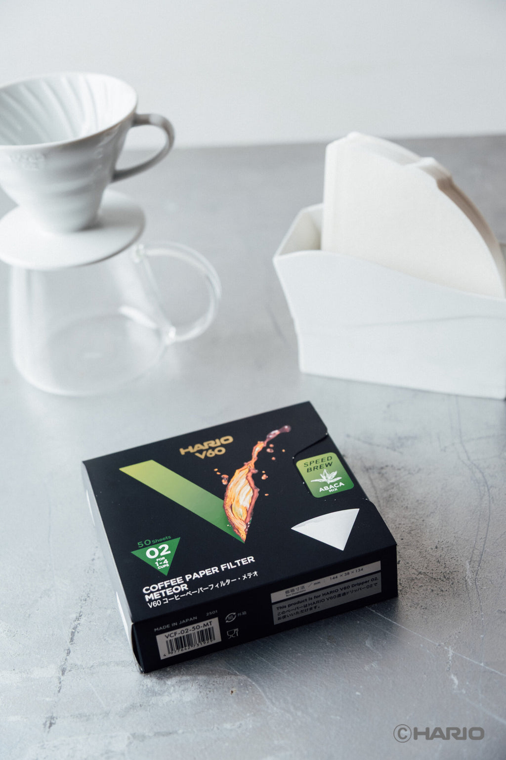 Hario VCF-02-50-MT+ V60 Paper Filter Meteor