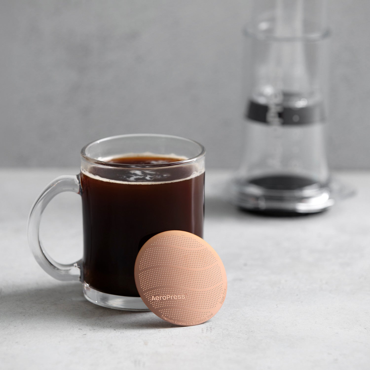 Aeropress Goldtone metal filter